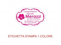 Etichette adesive per fioristi, fiorai e vivaisti (mm 33x21)  (cod.32G)